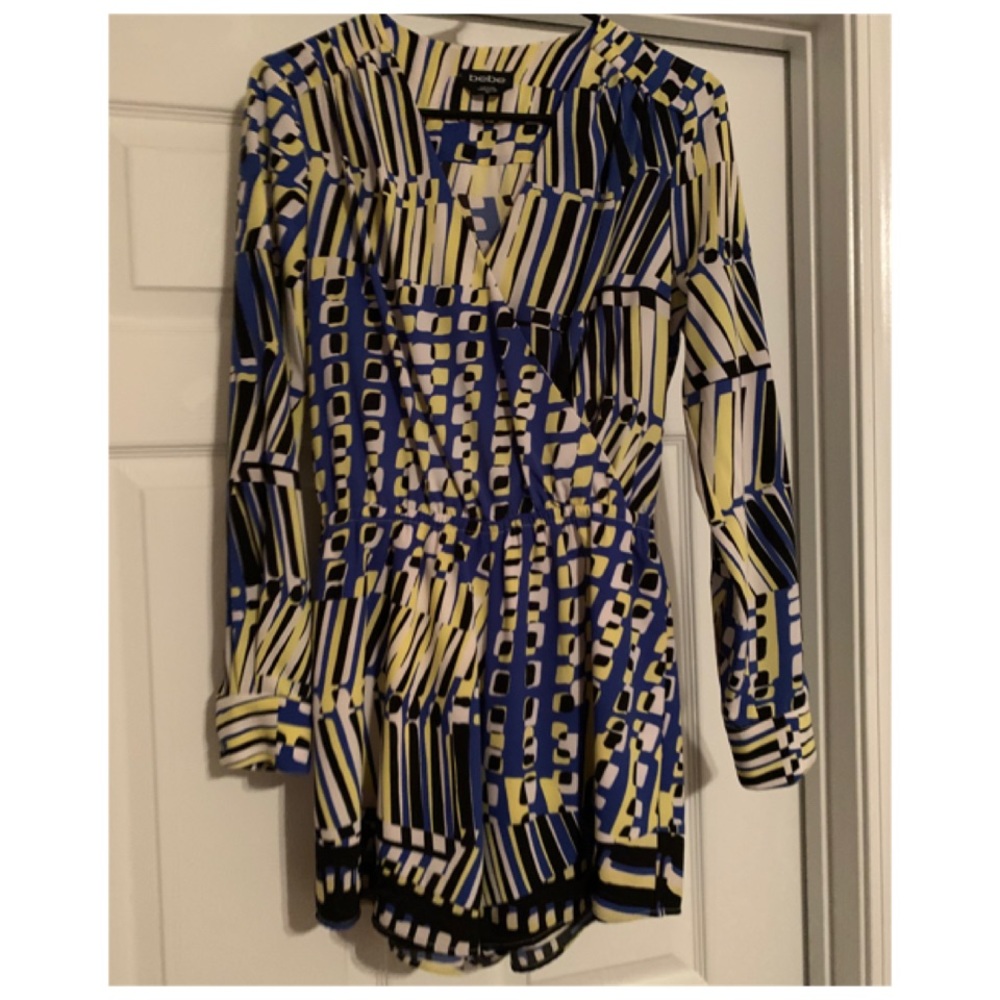 Bebe long sleeve romper